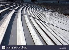 General View Of Rows Of Empty Bleacher Seating At Scott