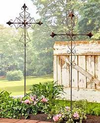 metal cross stakes unique garden