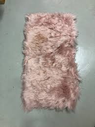 pink furry rug furniture home living
