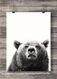 Bear Art Print Bear Face Printable Art