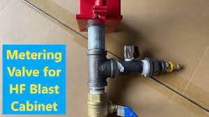 sand blast cabinet metering valve for