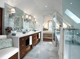 If you have vaulted or sloped ceilings in your home, it can be challenging to find an appropriate lighting solution. Working With Sloped Ceilings In The Bathroom Mecc Interiors Inc