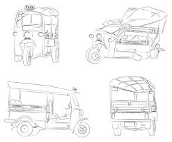 For minivan coloring page displaying 12 images for minivan coloring. Premium Vector Thai Tricycles Cartoon Coloring Page For Kids