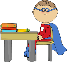 Image result for cartoon superhero learning