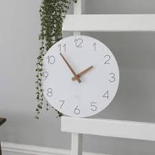 12 In Wood Wall Clock Non Ticking