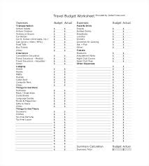 Travel Planning Spreadsheet Template Bettylin Co