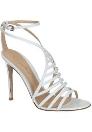 Gianvito Rossi High Heel Sandals In White Calf Leather