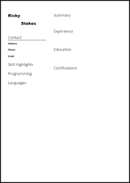 Blank resume format for job application free resume templates. What Is Blank Resume Templates And Format Of Blank Resume