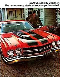1970 Chevelle Ss 396 Ss 454 Full Color Sales Brochure
