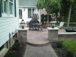 Colored Stamped Concrete Patio