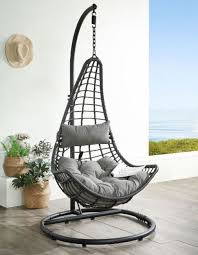 Uzae Wicker Patio Hanging Swing Chair