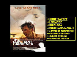the constant gardener setup payoff