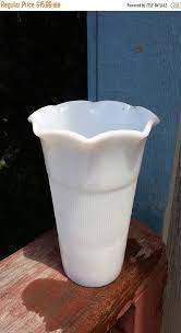 Hazel Atlas Milk Glass Vase Home Decor