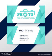 business card design vector image