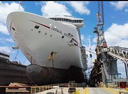 carnival breeze during dry dock