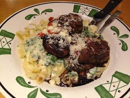 Their menu features a wide selection of steaks entrées, pasta dishes and fresh salads. Olive Garden Steak Gorgonzola Alfredo