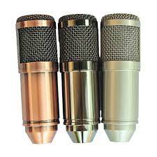 Altın gümüş Gun ağır Metal vücut DIY kondenser mikrofon seti el yapımı  kondenser mikrofon parçaları|Microphones