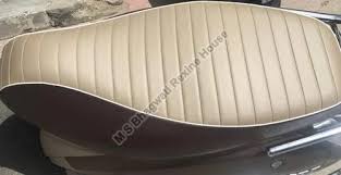 Leather Grey Scooty Seat Covers