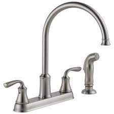 delta lorain stainless double handle