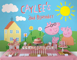 peppa pig birthday party planning
