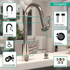talis s single handle kitchen faucet hansgrohe polished nickel