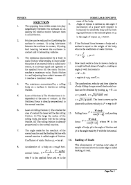 Download The Free Pdf Sheet Of List Of Physics Formulas