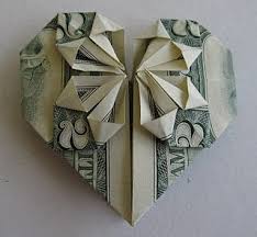 Easy money origami heart folding tutorial, on how to fold a money heart out of a dollar bill. Heart Shaped Origami A Photo Tutorial Showing How To Fold Money Diy Crafts At Repinned Net