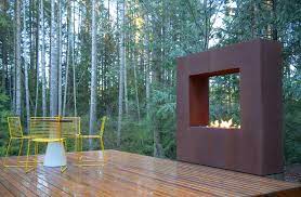 Modern Outdoor Fireplaces And Fire Pits
