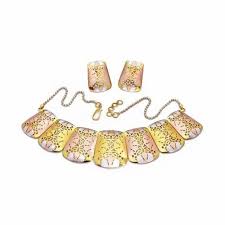 las italian gold necklace set
