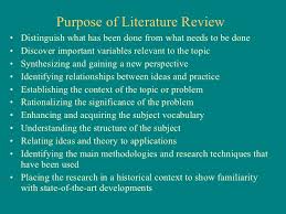 Research proposal  Tips for writing literature review