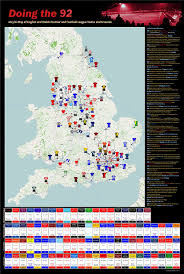 Can you match the highlighted cities can you match the highlighted cities and towns on the map with the corresponding club(s)? Football Wallchart Large Map Showing Location Of All 92 Premier Football League Clubs 2015 16 Amazon Co Uk Kitchen Home
