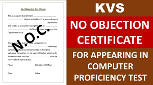 I need a format of noc issued from current employer so that it may be presented to future employer. Kvs Noc Certificate For Government Employee Kvs Noc Certificate Format Skill Test Udc Youtube