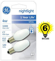 Ge Lighting 16001 4 Watt Night Light 4 Bulbs Walmart Com