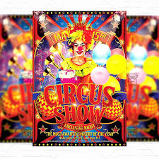 Circus Poster Template Free Download Shop Flyer Templates Free