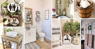 62 best farmhouse bathroom decor ideas
