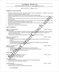 actuarial resume template 5+ free
