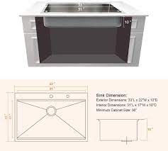 Maybe you would like to learn more about one of these? Buy 33 Kitchen Sinks Drop In Bokaiya 33x22x10 Drop In Stainless Steel Kitchen Sink Topmount Workstation Ledge 16 Gauge R10 Deep Single Bowl Drop In Kitchen Sink Online In Germany B07q7nc22x