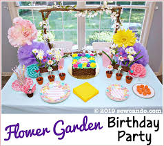 Diy Flower Garden Birthday Party