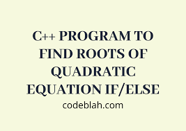 c program to find roots of quadratic