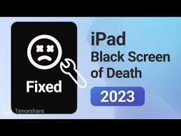 how to fix ipad black screen of