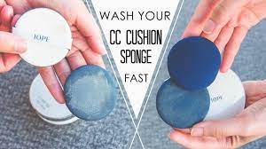 wash your bb cc cushion makeup sponge