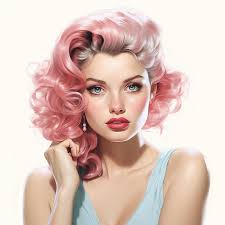 woman makeup and hair 50s style