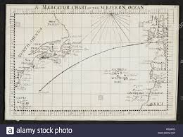 A Mercator Chart Of The Western Ocean Sixty Seven Charts