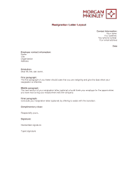 letter of resignation template forms