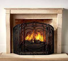 Aspen Fireplace Triple Screen Pottery