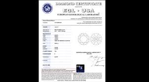 Egl Diamond Certification Egl Diamond Report