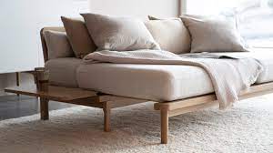 lundia hetki sofa bed oak base grey