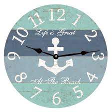 Nautical Anchor Wall Clock Personalized
