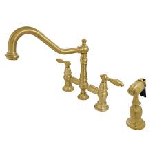Plumbingsupply.com® is your source for valley repair parts. Kingston Brass Ks3277albs Kitchen Faucet With Side Sprayer Brushed Brass Kingstonbrass Com