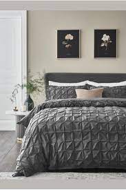 Textured Pleats Duvet Cover And